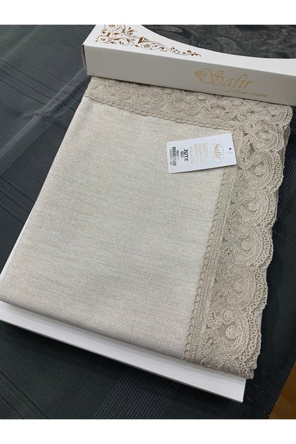 JUTE linen coton clear free masa örtüsü