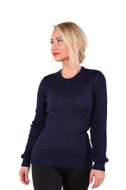 Cycling Collar Hair Knitted Sweater