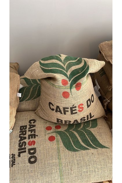 Coffee Sack Vibrant Colors 98 X 68 cm Cafes Do Brasil