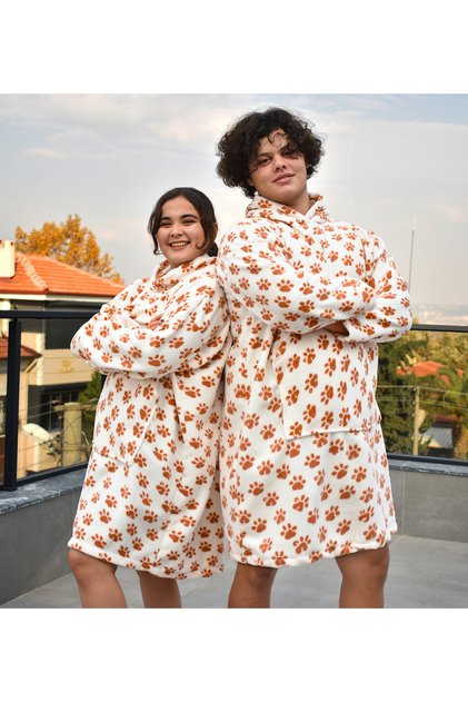 Pabtex Welsoft Peluş Polar Giyilebilir Battaniye Pijama