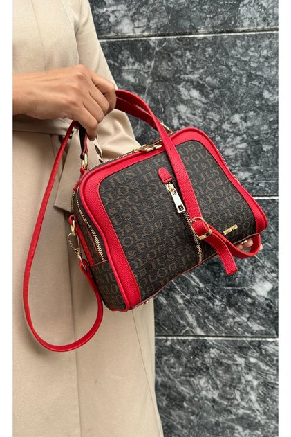 Polo of Colors Women's Brown 4-Compartment Shoulder Bag