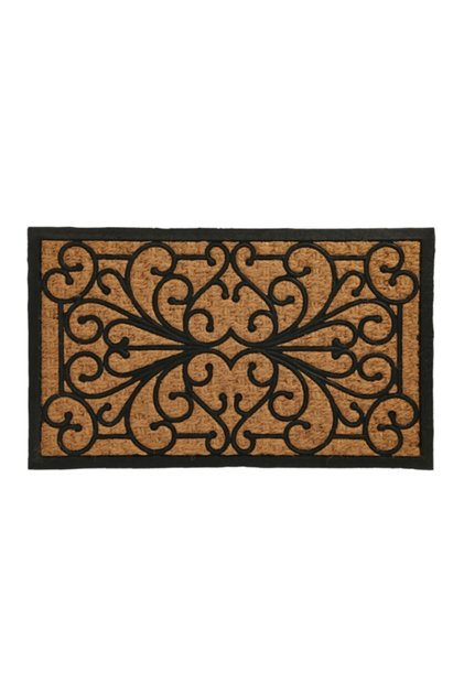 Rectangular Shaped Rubber and Coir Door Mat 45 x 75cm