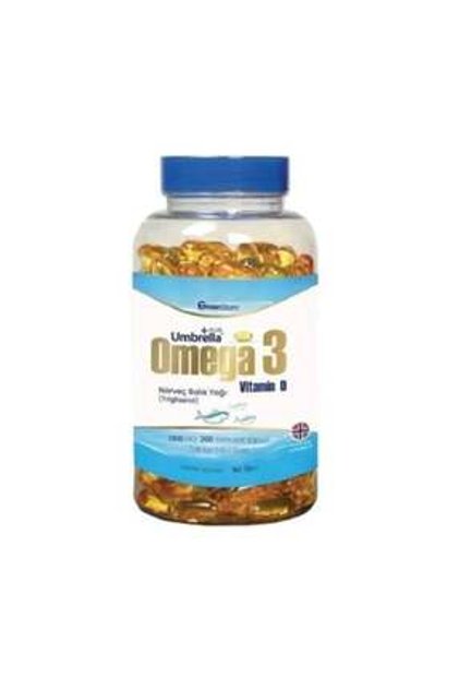 Umbrella Plus Omega 3 Norveç Balık Yağı 1300 Mg 200 Kapsül