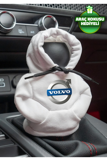 Volvo White Gear Shift Hoodie Car Gear Shift Clothing Shift Fleece Auto Accessory Gear Shift Knob