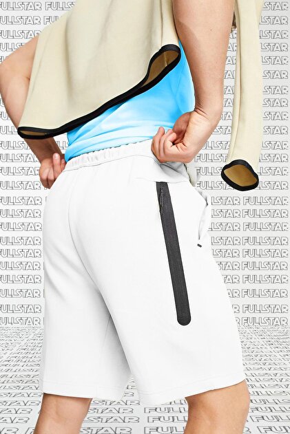 nike tech fleece shorts white