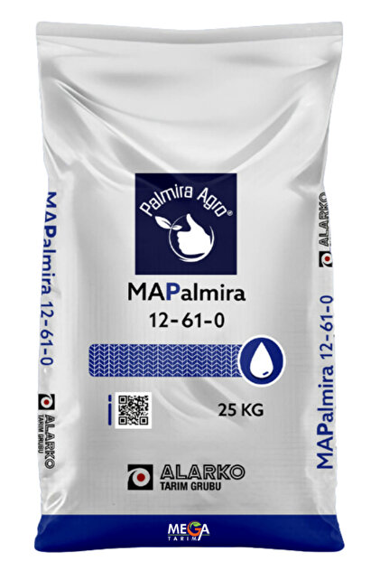 Alarko Map 12-61-0 Taban Gübresi Rus Malı Akıllı Gübre 25 Kg