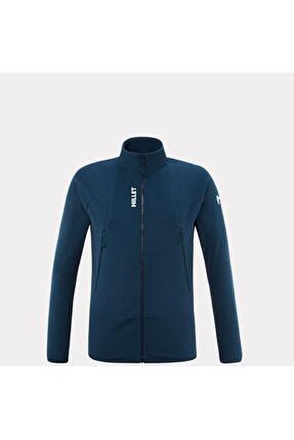 PIQUE Erkek Lacivert Kalın Kapüşonlu Fermuarlı Softshell Mont