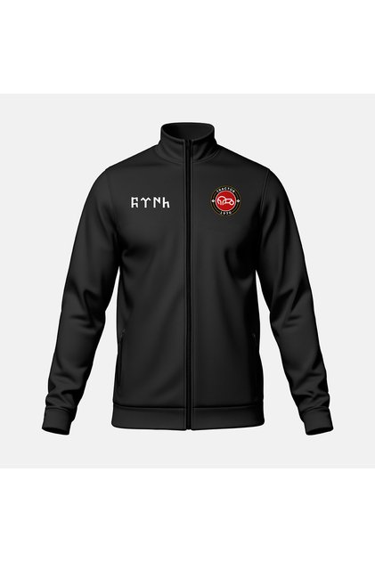 Unisex Siyah Fermuarlı Sweat