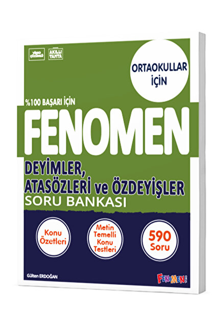 FENOMEN 8 DEYİMLER ATASÖZLERİ VE ÖZDEYİŞLER SORU BANKASI