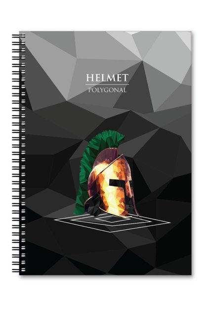 A5 Striped Polygonal Helmet