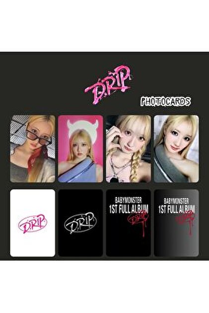 Kpop Dünyasi BABYMONSTER Ahyeon '' Drip '' Photocards Set - Fiyatı