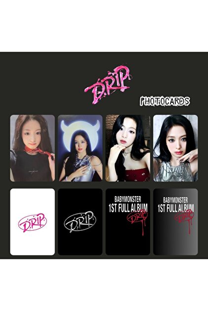 Kpop Dünyasi BABYMONSTER Ahyeon '' Drip '' Photocards Set - Fiyatı