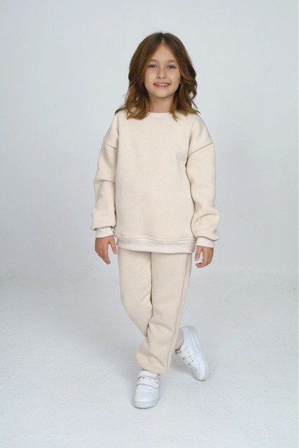 Three Thread Pocket Crew Neck Top and Bottom Set