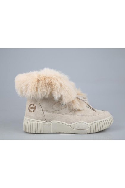Mp 242-1878 Beige Suede Women's Boots