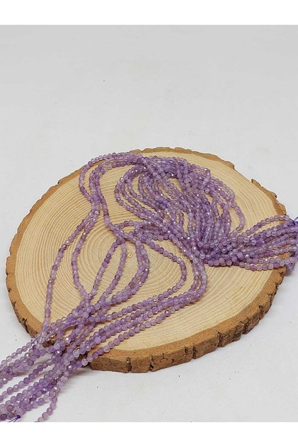 Amethyst faceted bead strand 2.5mm (54356)