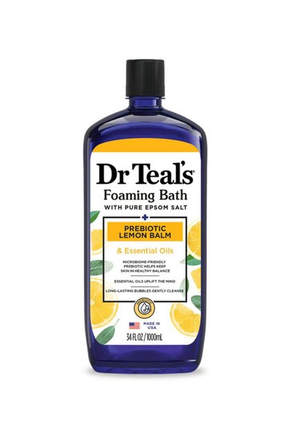Dr.Teal's Foaming Bath with Pure Epsom Salt Prebiotic Lemon Balm 1000ML