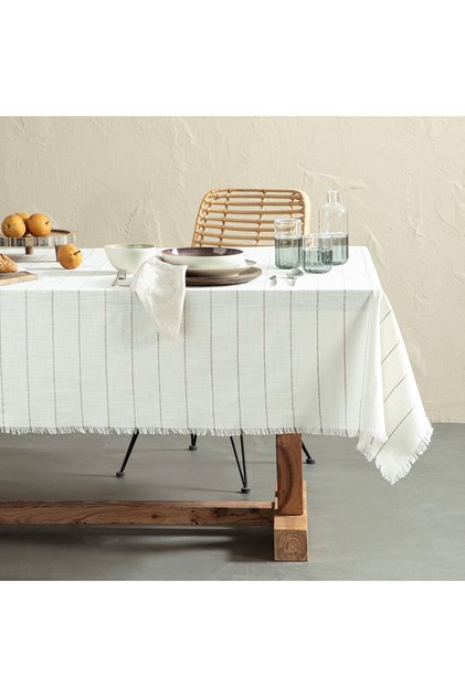 Sentıero Table Cloth 160X240 cm Ecru