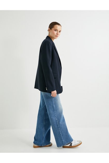 Wide Leg Jeans with High Waist Pocket and Lyocell Fabric Feature - Bianca Jean