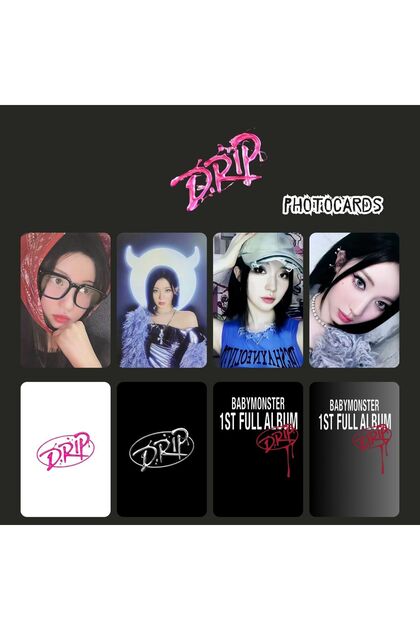 Kpop Dünyasi BABYMONSTER Asa '' Drip '' Photocards Set - Fiyatı