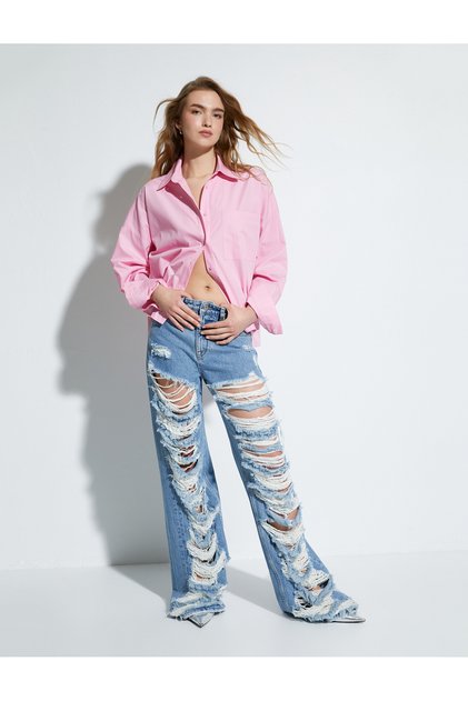 Classic Poplin Shirt Long Sleeve Buttoned Pocket Detailed Regular Fit