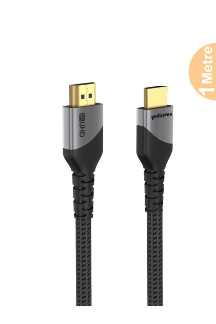 Hdmı 2.1 Görüntü Aktarma Kablosu 240hz Destekli Ps5 Notebook 8k@60hz Uhd 48gbps 1 Metre