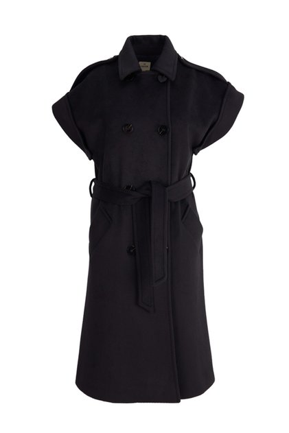 Epaulet Detailed Waist Belted Vest