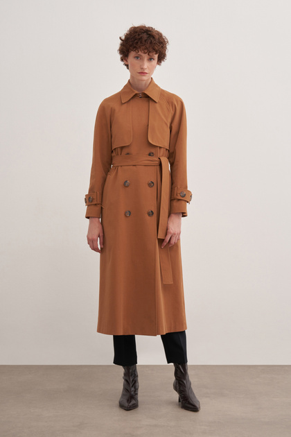Double Windbreaker Double Breasted Trench Coat