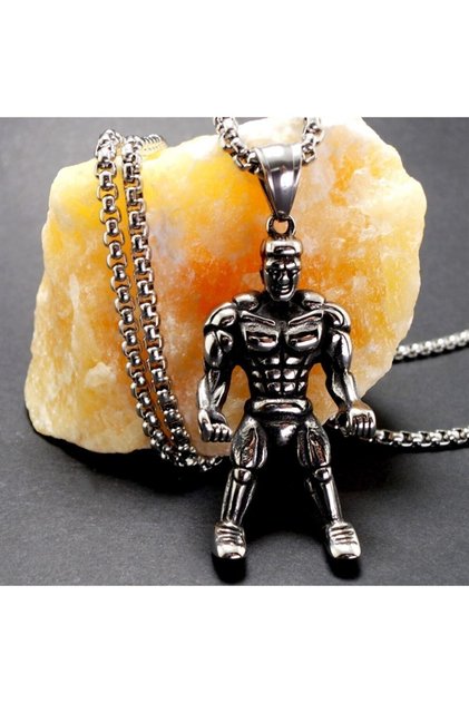 Ottoman Fitness Bodybuilding Men's Steel Necklace Chain