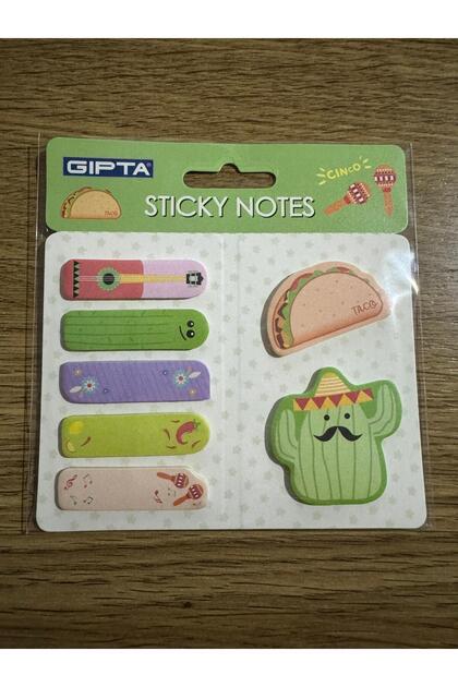 Patterned Finger Note Paper Bookmark 7X20 Sheets Model 5