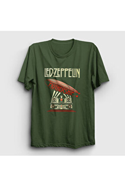 Presmono Unisex Siyah Mothership Led Zeppelin T-shirt 96150tt
