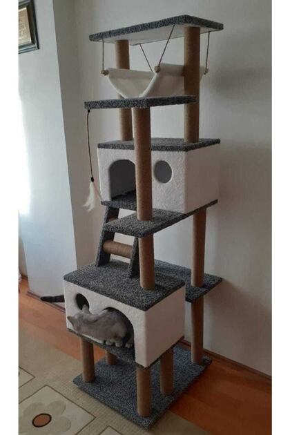 Kedi Tırmalama Evi Ve Oyun Platformu