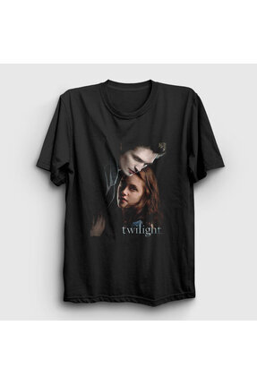 Presmono Unisex Siyah Edward Cullen Vampire Twilight T-shirt