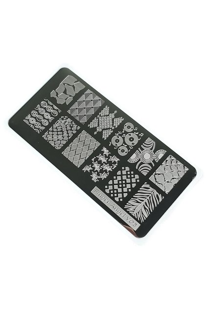Nail Art Stamping Baskı Plakası Vv03