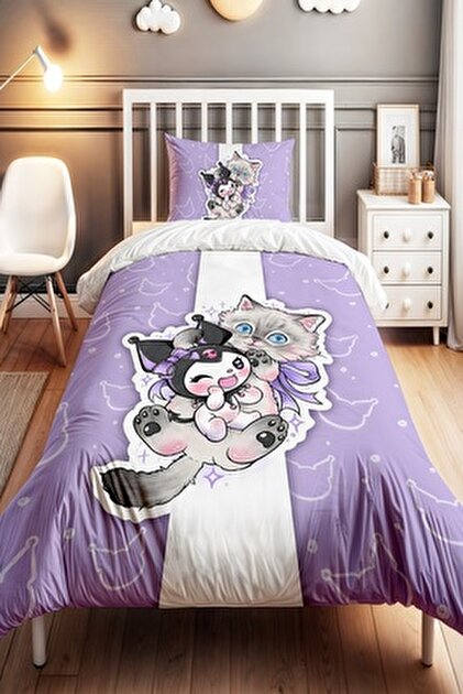 dekomingo KUROMİ AND STİTCH DESENLİ PİKE TAKIMI - Fiyatı, Yorumları