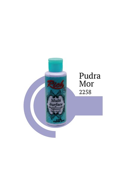 Multi Surface Her Yüzey İçin Akrilik Boya 120 cc. - 2258 Pudra Mor