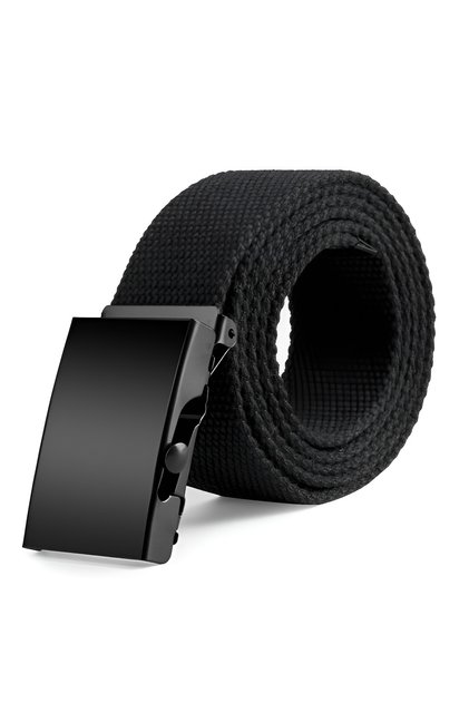Platneni kaiš Sportski muški kaiš Jeans i platno Prikladna metalna crna igla kopča maks. 125 cm