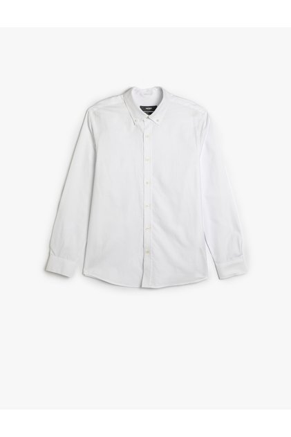 Shirt Long Sleeve Classic Collar Cotton
