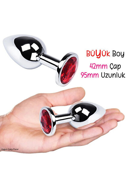 megaw Büyük Boy Paslanmaz Çelik Anal Tıkaç Plug