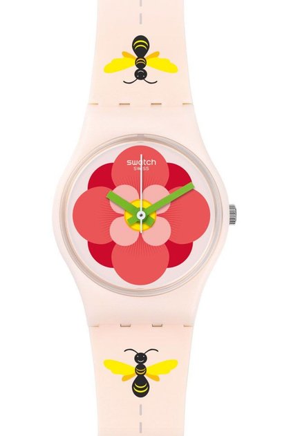 Flower Jungle Women's Multi Color Dial Silicone Band Watch - LM140