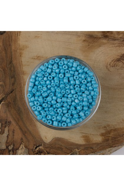 Blue Abc Sand Beads - 4 Mm, 500 Grams, 6/0 K43