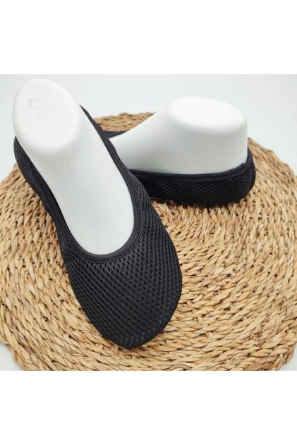 Black Color Hajj and Umrah Ballerina Non-Slip Sole