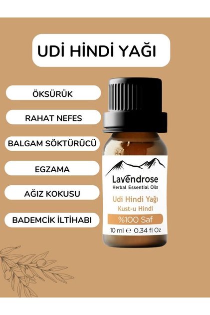 Udi Hindi yağı 10 ml %100 saf ve Doğal