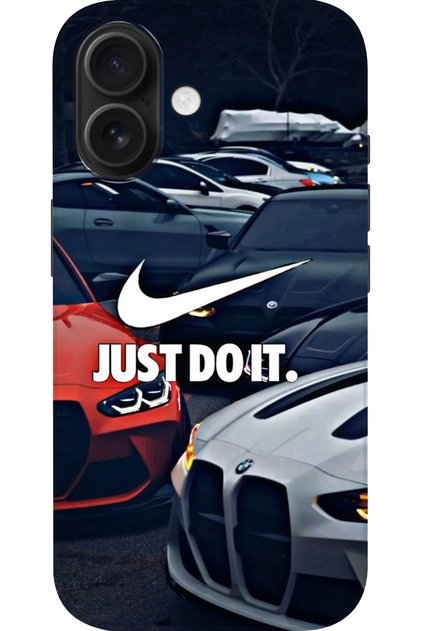 Apple iPhone 16 Compatible Hd+ Printed Bmw Car Pattern Silicone Case