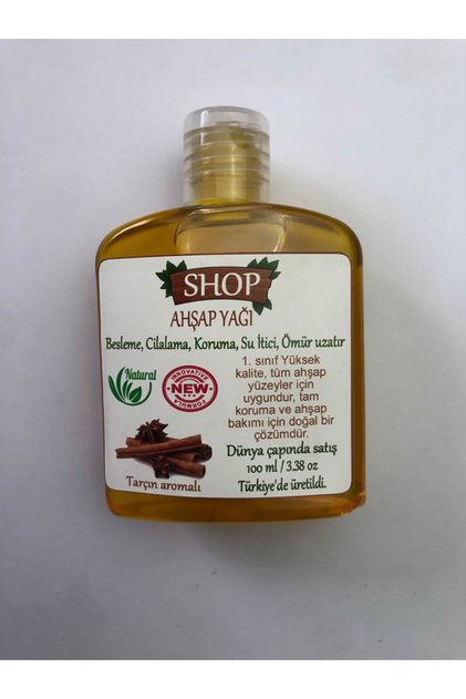 Ahşap Bakım Yağı 100 ml doğal içerik, doğal tarçın kokulu, ahşap eşyaların bakım cila korunması için