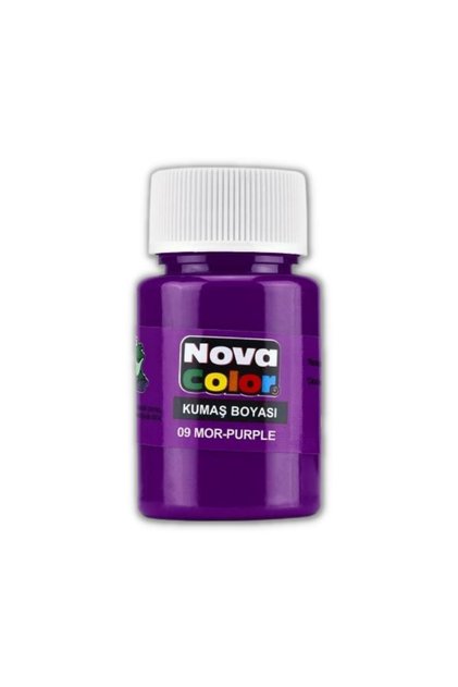 Mor Kumaş Boyası Tişört Çanta Tekstil Boyası 30 ml 1 Adet Kumaş Boyası Mor 1 Adet