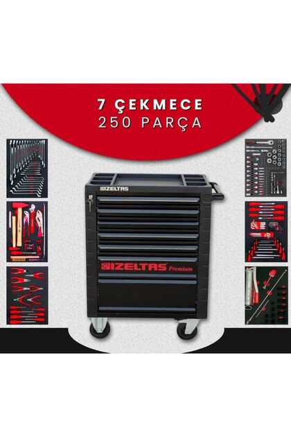 İzeltaş İzeltaş 7 Çekmeceli Preminyum Seri 250 Parça dolu Takım