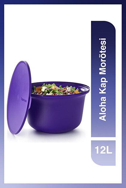 Tupperware Aloha Gıda Hazırlama Ve Saklama Kabı Mor Ötesi 12 Lt