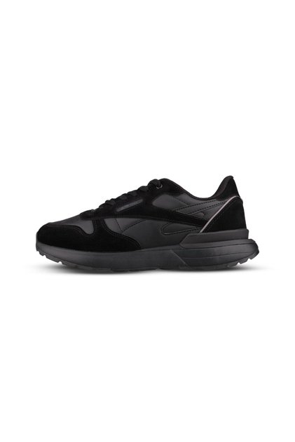 Men's Lace-Up Black Sneakers
