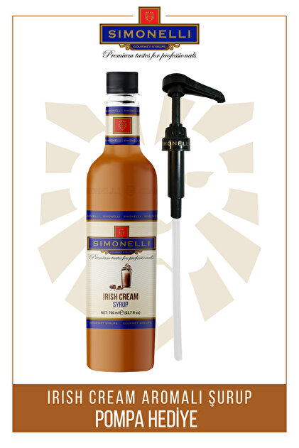 Simonelli Kahve Ve Kokteyl Şurubu Irish Cream Aromalı 700 ml Pompa