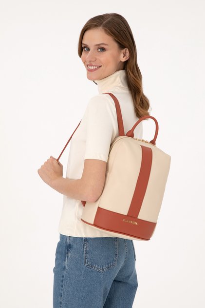 Women's Beige Backpack 50300290-Vr011